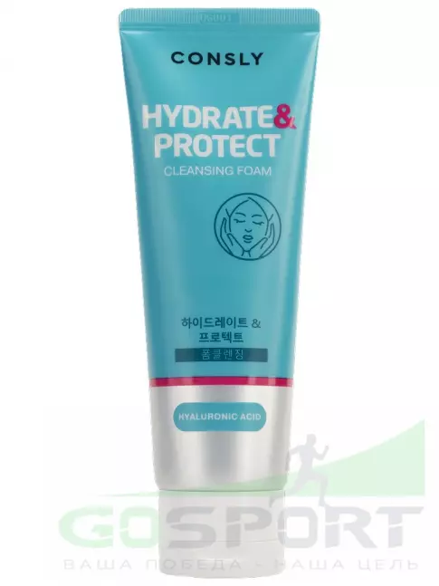 Пенки для умывания CONSLY Hyaluronic Acid Cleansing Foam “Hydrate&Protect” 120 мл