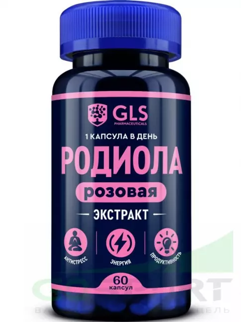  GLS pharmaceuticals Родиола Розовая (экстракт) 60 капсул