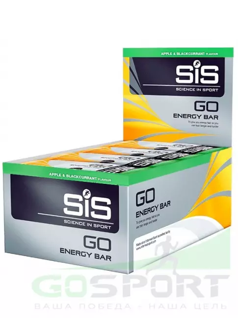 Энергетический батончик SCIENCE IN SPORT (SiS) GO Energy Mini Bar 40 г x 30 батончиков, Яблоко-Черная смородина