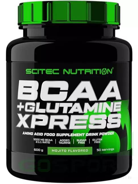 BCAA + Glutamin Scitec Nutrition BCAA + Glutamine Xpress 600 г, Мохито BCAA + Glutamin Scitec Nutrition BCAA + Glutamine Xpress 600 г, Мохито