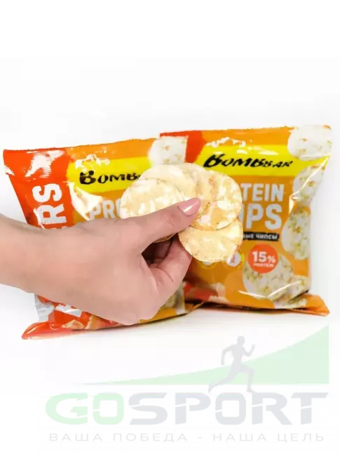 Чипсы BombBar Protein Chips 50 г, Нежный сыр