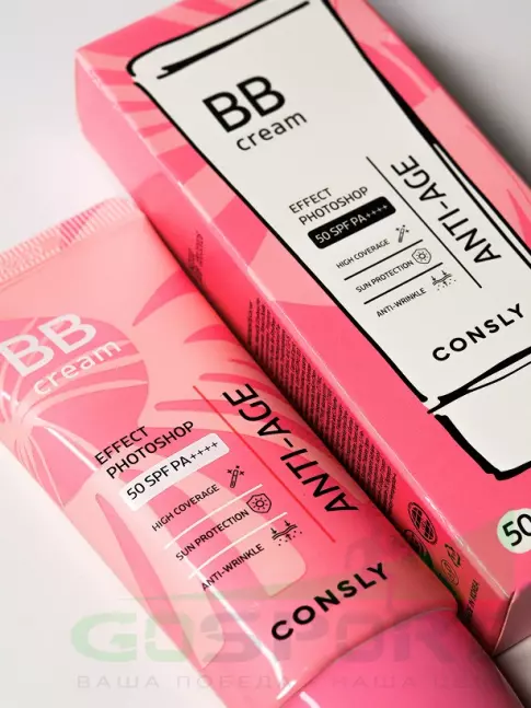 BB-кремы CONSLY PHOTOSHOP Snail + Peptides Anti-Aging BB cream 50 мл