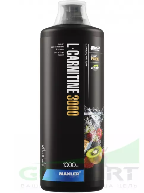 L-Карнитин жидкий MAXLER L-Carnitine 3000 mg 1000 мл, Клубника-Киви