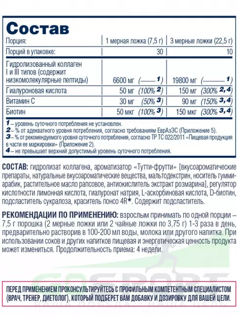 Коллаген морской Be First Marine Collagen + Biotin + Hyaluronic acid + Vitamin C 225 г, Бабл Гам