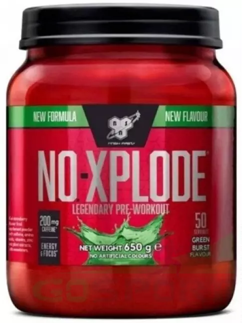 Предтреник BSN NO-XPLODE 3.0 New 650 г, Зеленый взрыв