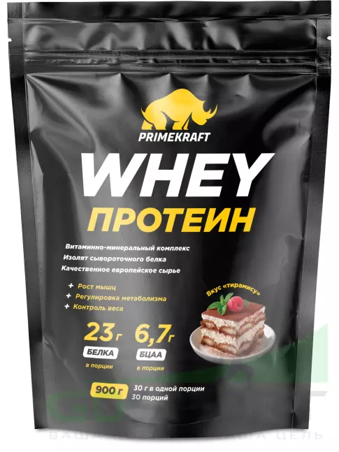 Сывороточный протеин PRIMEKRAFT Whey Protein 900 г, Тирамису