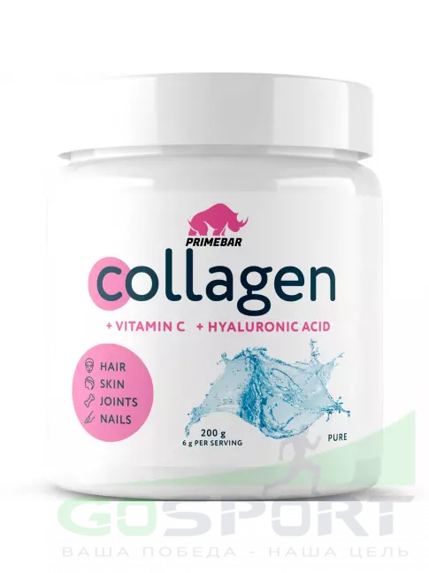 Коллаген гидролизованный PRIMEBAR Collagen 200 г, Натуральный
