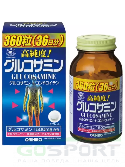 Глюкозамин хондроитин ORIHIRO Глюкозамин с хондроитином и витаминами 360 таблеток