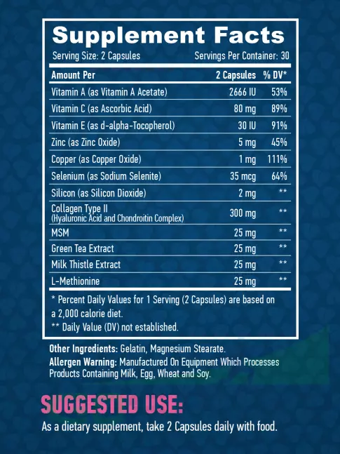 Витаминный комплекс Haya Labs Hair, Skin & Nails 60 капсул