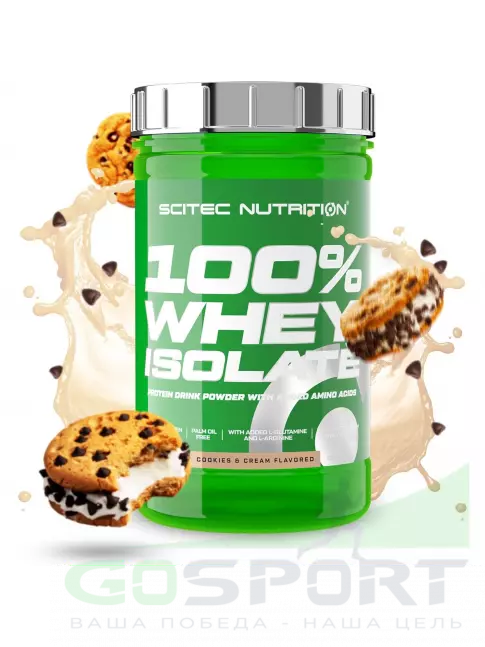 Изолят протеина Scitec Nutrition 100% Whey Isolate 700 г, Печенье-крем
