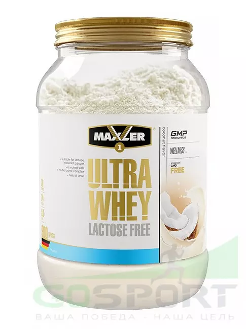  MAXLER Ultra Whey Lactose Free 900 г, Кокос