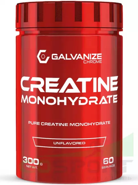Креатин моногидрат Galvanize Creatine Monohydrate 300 г, Без вкуса Креатин моногидрат Galvanize Creatine Monohydrate 300 г, Без вкуса