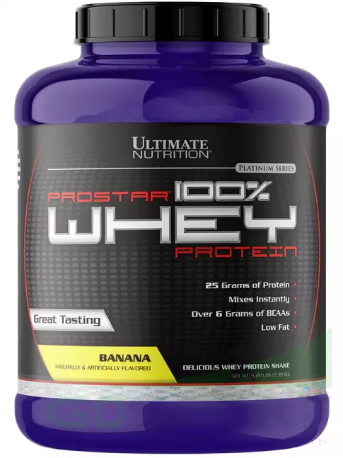 Сывороточный протеин Ultimate Nutrition Prostar Whey 2390 г, Банан