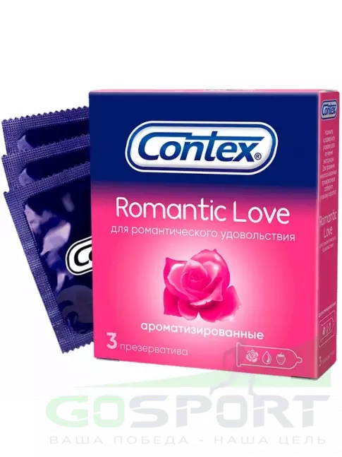 Презервативы Contex Romantic Love (ароматизированные) 3 шт