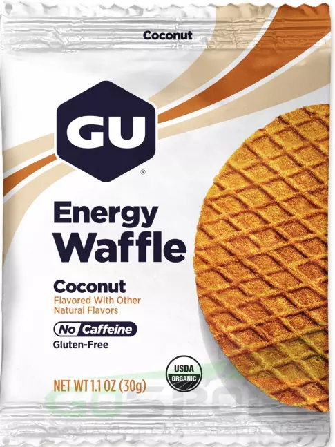 Энергетический батончик GU Energy Labs GU ENERGY STROOPWAFEL no caffeine 32 г, Кокос