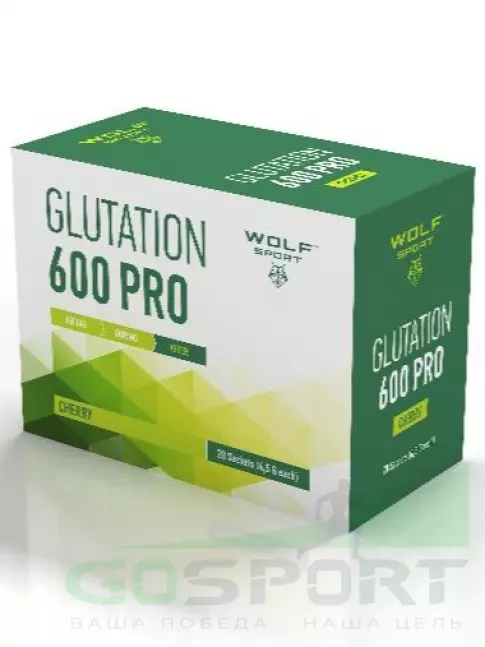 L-Глютамин WolfSport Glutation 600 PRO 20 x 4,5 г, Вишня