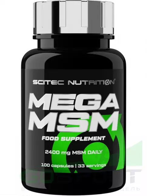 Комплекс хондропротекторов Scitec Nutrition Mega MSM 100 капсул Комплекс хондропротекторов Scitec Nutrition Mega MSM 100 капсул