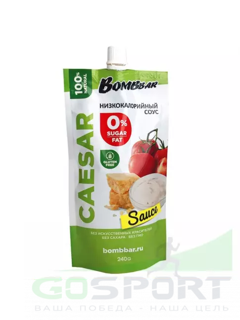 Диетический продукт BombBar Соус Bombbar 240 г, Цезарь Диетический продукт BombBar Соус Bombbar 240 г, Цезарь