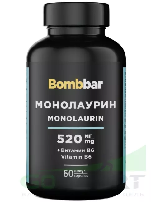 Антиоксиданты BombBar Монолаурин 520 мг 60 капсул Антиоксиданты BombBar Монолаурин 520 мг 60 капсул