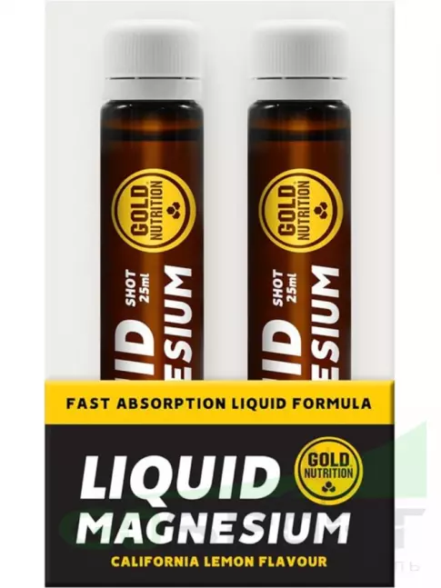  Gold Nutrition MAGNESIUM 250 мг + B6 10 x 25 мл, Лимон