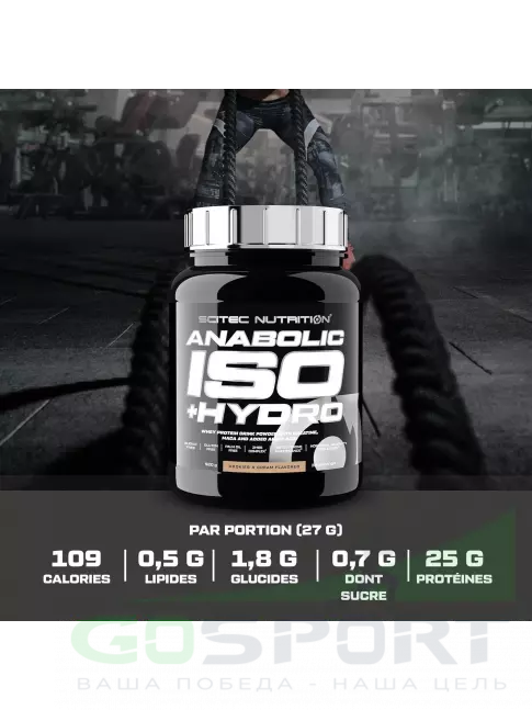Изолят протеина Scitec Nutrition Anabolic Iso + Hydro 920 г, Печенье-крем
