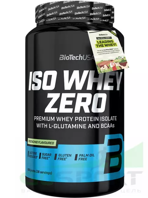 Изолят протеина BioTechUSA Iso Whey Zero 908 г, Фисташка Изолят протеина BioTechUSA Iso Whey Zero 908 г, Фисташка