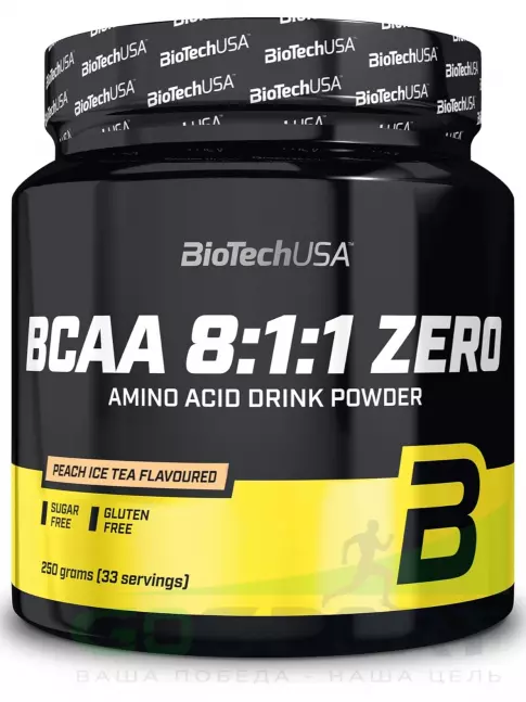 BCAA  8:1:1 BioTechUSA BCAA 8:1:1 Zero 250 г, Персиковый ледяной чай