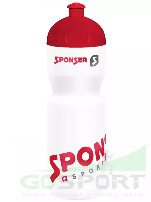 Бутылочки 750 мл SPONSER Фляжка 750 мл 750 мл, Белый с красной крышкой Бутылочки 750 мл SPONSER Фляжка 750 мл 750 мл, Белый с красной крышкой