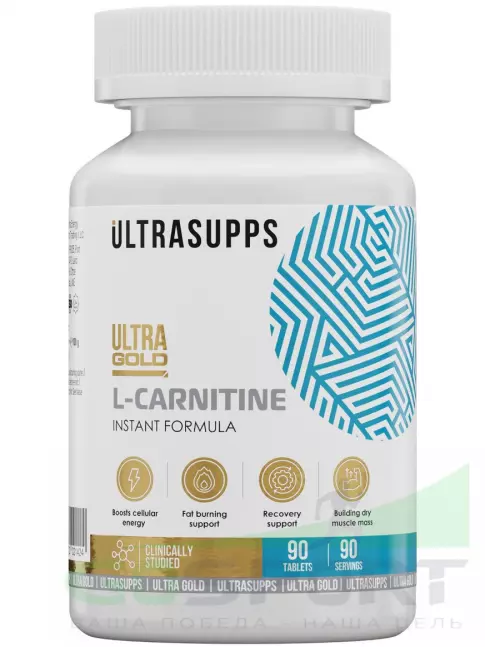  UltraSupps Ultra Gold L-Carnitine 500 mg 90 таблеток