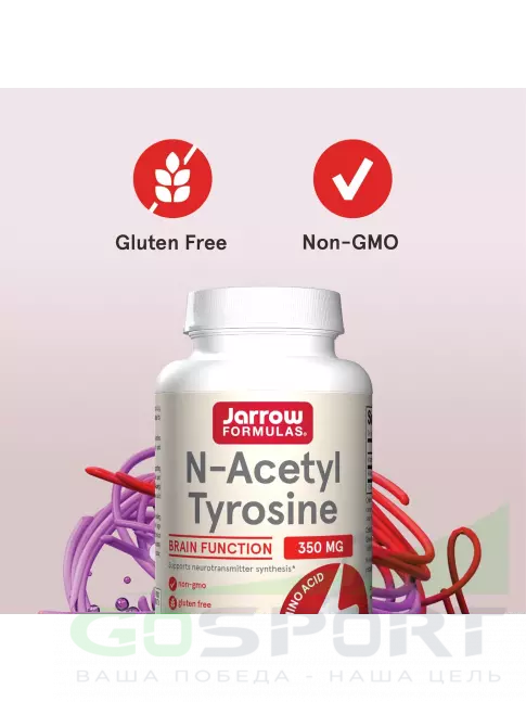  Jarrow Formulas N-Acetyl Tyrosine 350 mg 120 капсул