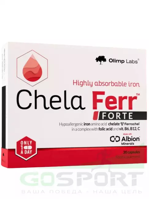 Железо OLIMP Chela-Ferr Forte 30 капсул