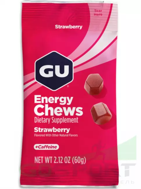  GU ENERGY Мармеладки GU Energy Chews 60 г, Клубника