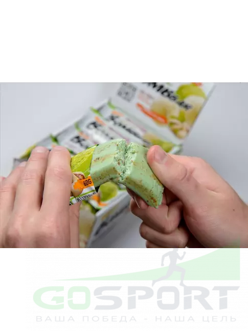 Протеиновый батончик BombBar Protein Bar 20 x 60 г, Фисташковый-Пломбир