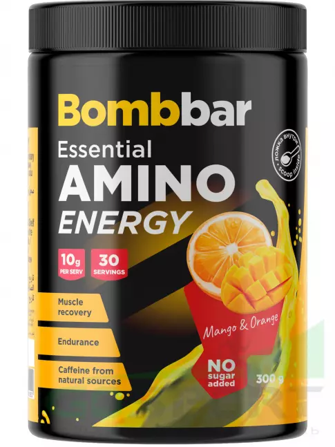 Аминокислоты BombBar Amino Energy 300 г, Манго-апельсин