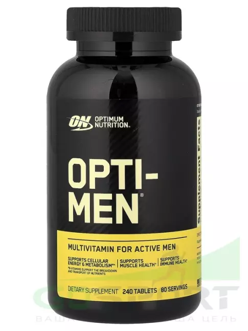 Витамины для мужчин Optimum Nutrition OPTI-MEN 240 таблеток Витамины для мужчин Optimum Nutrition OPTI-MEN 240 таблеток