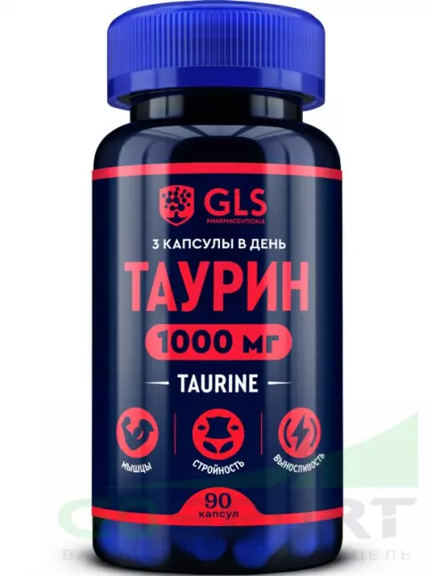  GLS pharmaceuticals Таурин 1000 мг (Taurine) 90 капсул