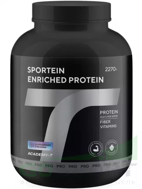 Сывороточный протеин Академия-Т Sportein Enriched Protein 2270 г, Клубника Сывороточный протеин Академия-Т Sportein Enriched Protein 2270 г, Клубника