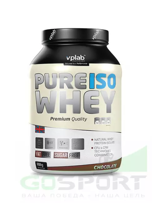  VP Laboratory PURE ISO WHEY 908 гр, Шоколад