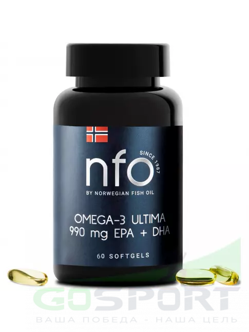 Омега-3 NFO Omega-3 Ultima 60 капсул