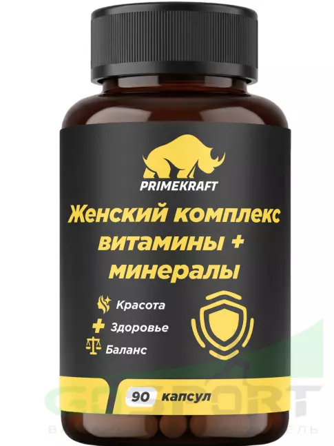 Витамины для женщин PRIMEKRAFT Женский комплекс витамины + минералы 90 веган капсул Витамины для женщин PRIMEKRAFT Женский комплекс витамины + минералы 90 веган капсул
