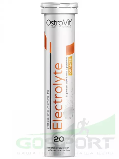  OstroVit Electrolyte 20 tabs 20 шипучих таблеток, Апельсин