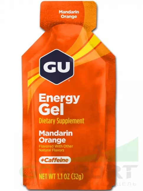 Гель питьевой GU Energy Labs GU Original Energy Gel 20mg caffeine 32 г, Апельсин-Мандарин