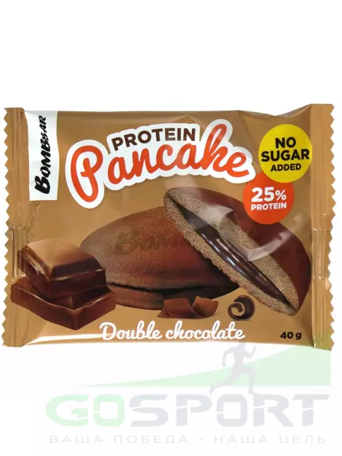 Протеиновый батончик BombBar Панкейк протеиновый 4 х 40 г, Ассорти