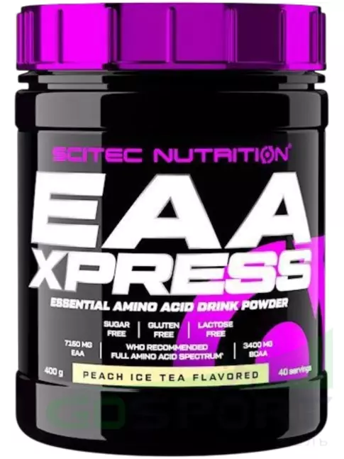 Аминокислоты Scitec Nutrition EAA Xpress 400 г, Холодный персиковый чай Аминокислоты Scitec Nutrition EAA Xpress 400 г, Холодный персиковый чай