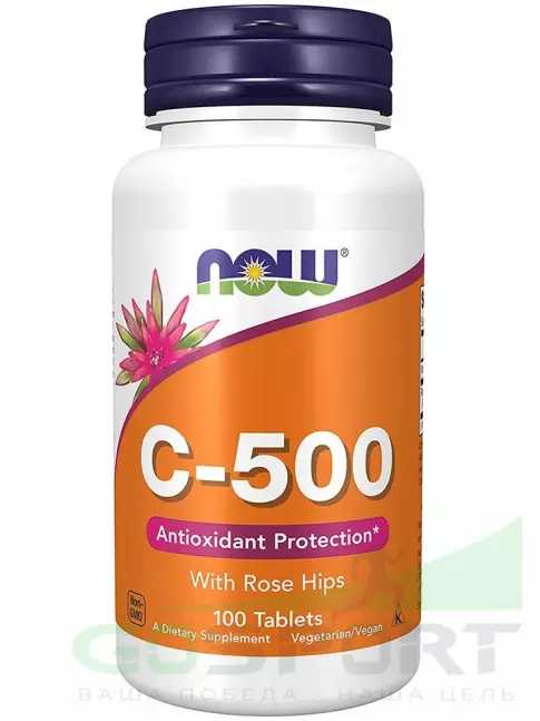  NOW FOODS C-500 with Rose Hips 100 таблеток