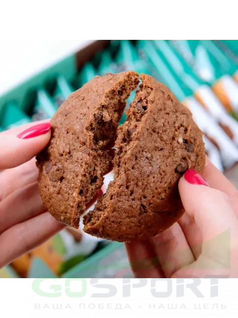 Протеиновый батончик BombBar Овсяное fitness печенье 3 х 40 г, Шоколад-мята