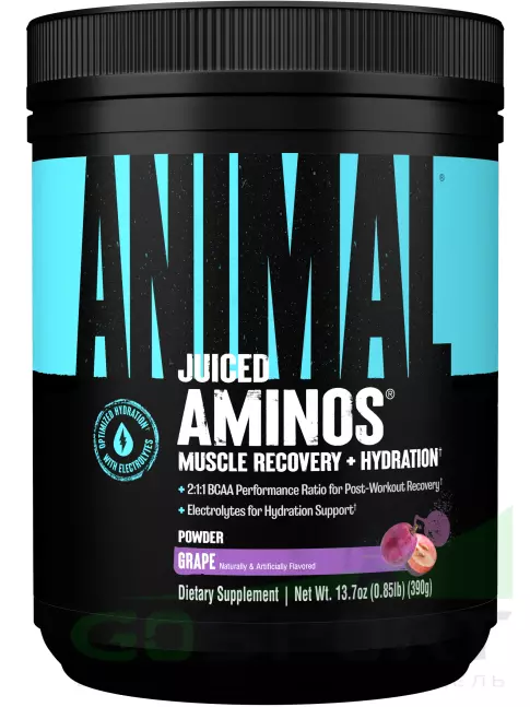 Аминокислоты UNIVERSAL NUTRITION Juiced Aminos 390 г, Виноград