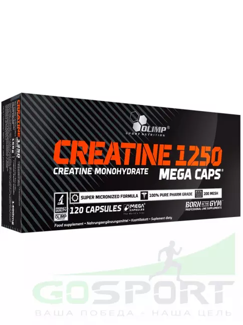  OLIMP CREATINE 1250 MEGA CAPS 120 капсул, Нейтральный