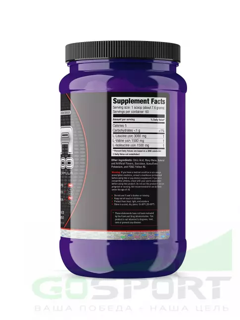 БСАА Ultimate Nutrition BCAA 12000 Powder 457 г, Апельсин