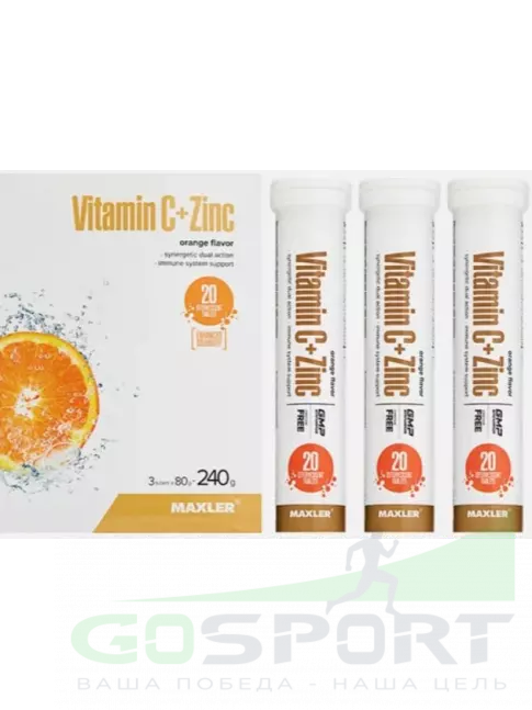  MAXLER Vitamin C + Zinc Effervescent Tablets 